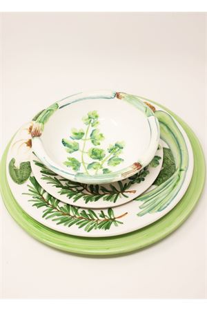 Piatto con erbe L'Oasi ceramiche | PIATTINORTOORTO